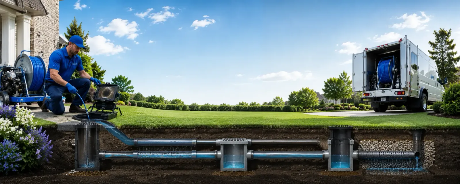 Outdoor drain cleaning information for Monponsett, MA